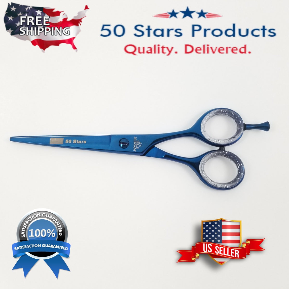 Professional Hair Cutting Scissors 5.5 Inch Barber Shears Japanese Steel