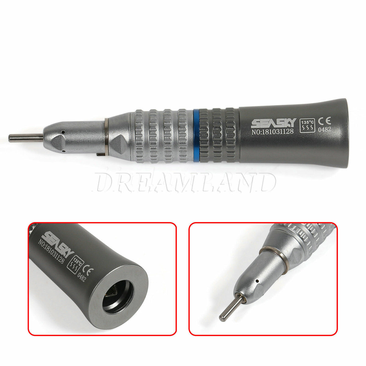 Slow Speed Dental Handpiece with Straight Nosecone for Dental Air Motors