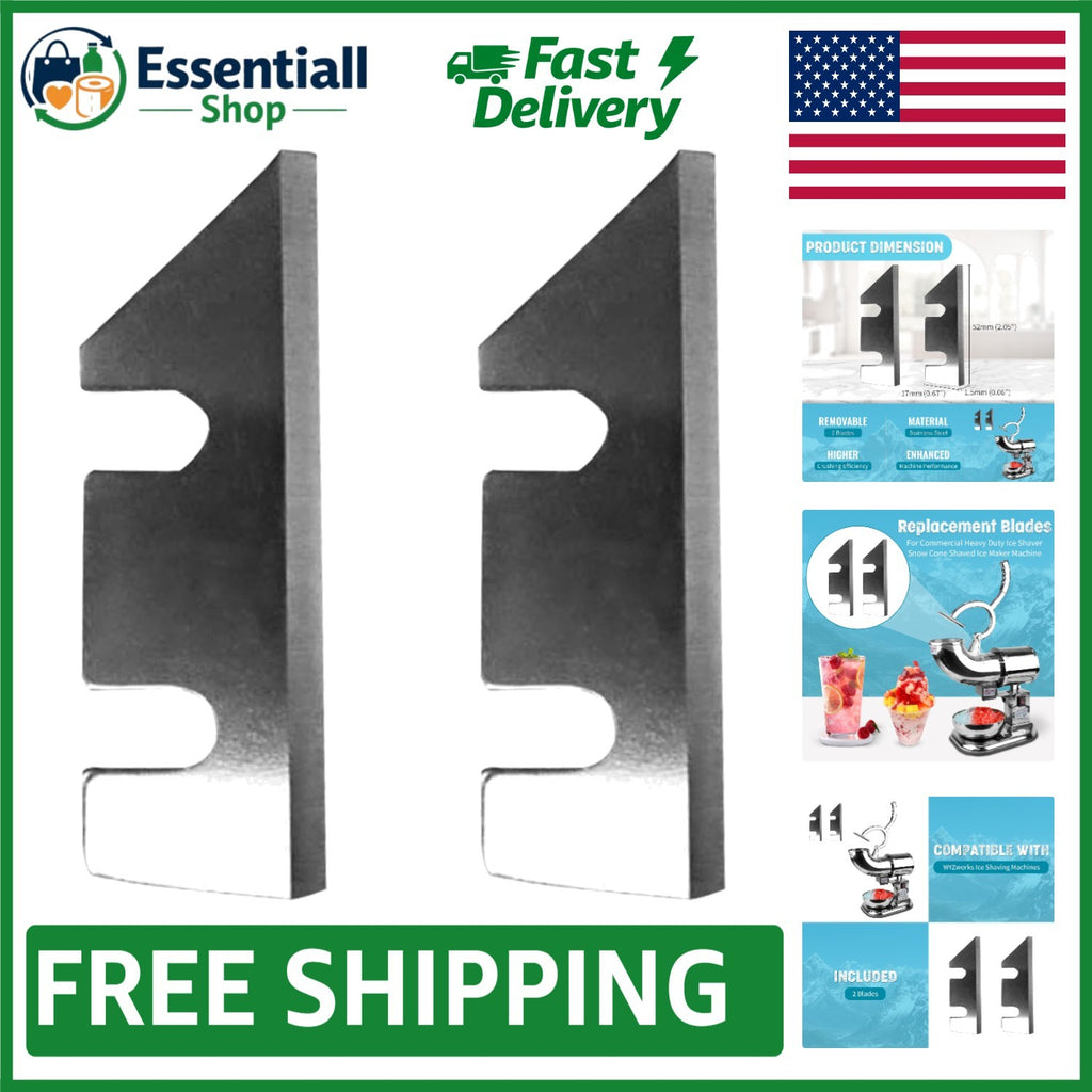 Commercial Ice Shaver Replacement Blades Set for Snow Cone Machines