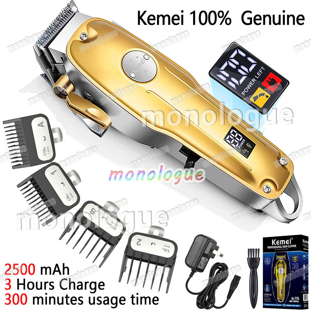 Professional Cordless Hair Clippers Trimmer for Beard & Hair Cutting - All Metal Body