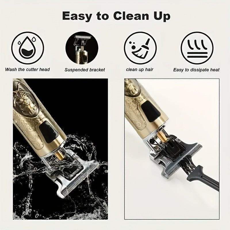 Professional Cordless Hair Clippers & Beard Trimmer for Grooming