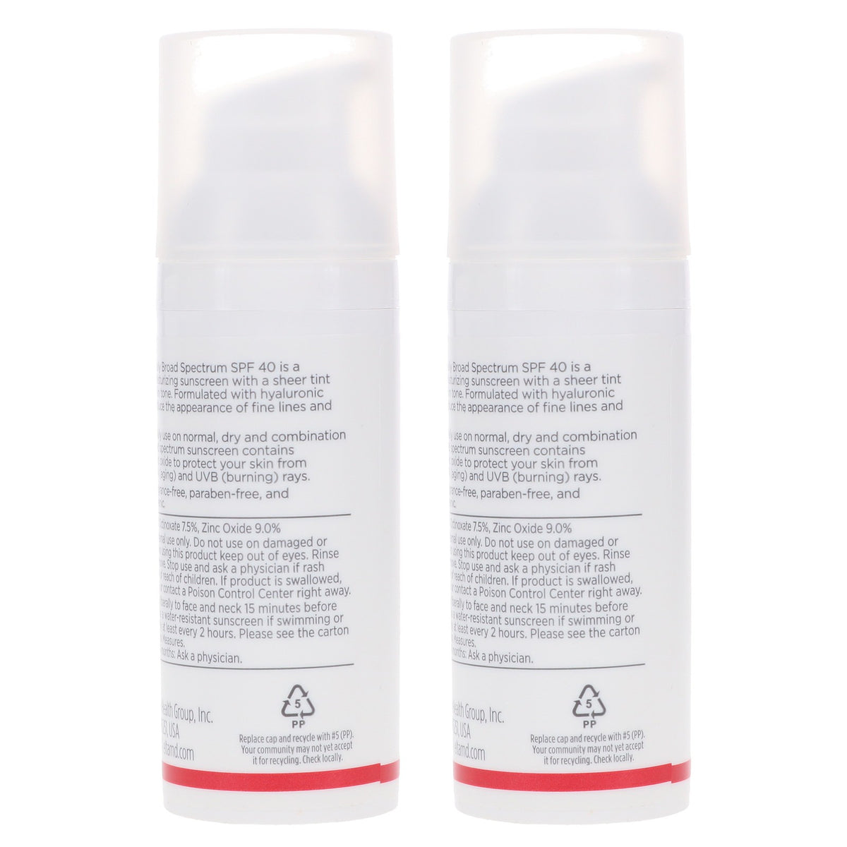 EltaMD UV Daily Broad Spectrum SPF 40 Tinted Face Sunscreen 1.7 oz - 2 Pack