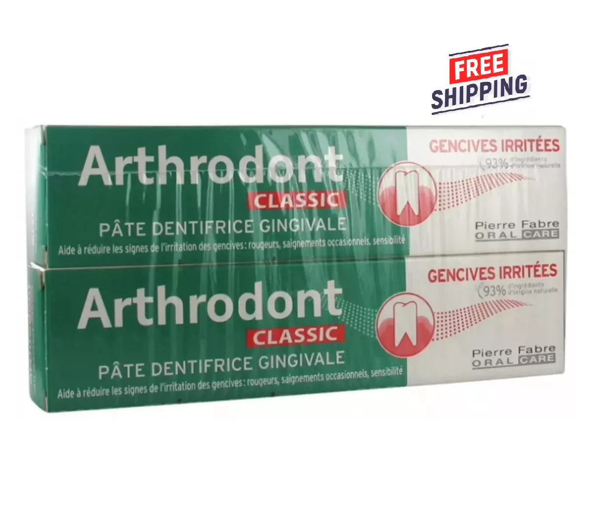 2 Pack Gingival Toothpaste for Sensitive Gums - 75ml Natural Formula