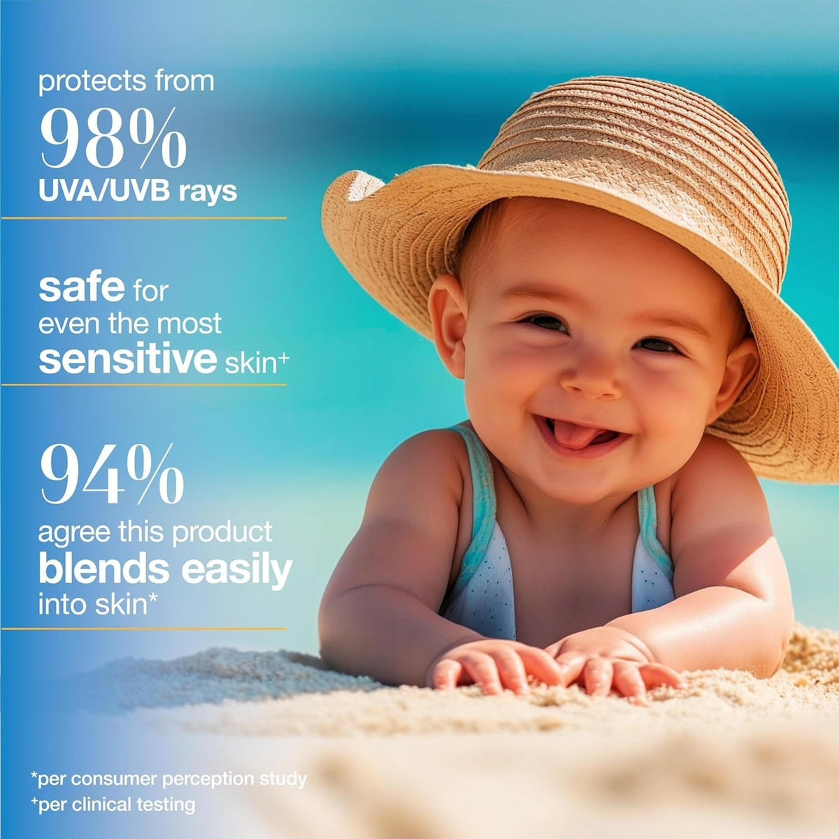 3-Pack Baby Sunscreen SPF 50 Mineral Lotion Water-Resistant 3 oz