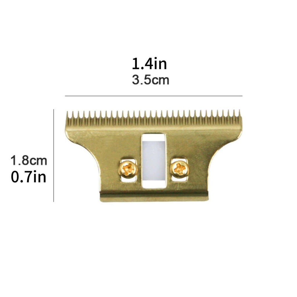 Gold Wide Blade Replacement Trimmer Blade for Wahl Detailer - Professional Use