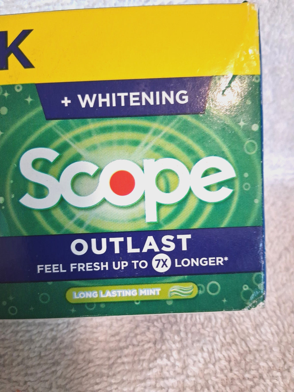 Crest Outlast Whitening Toothpaste Mint 2 x 5.4oz - Dental Oral Care