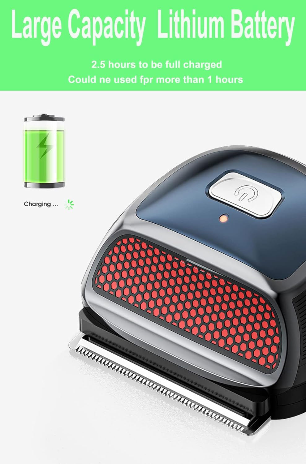 Rechargeable Hair Clippers for Men - Self-Haircut Kit with 9 Length Combs, Waterproof & Portable