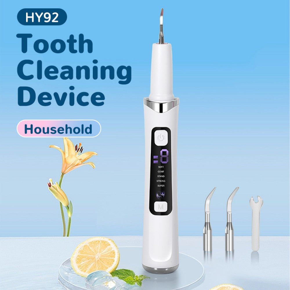 Ultrasonic Dental Tooth Cleaner Tartar & Plaque Remover with LED Light