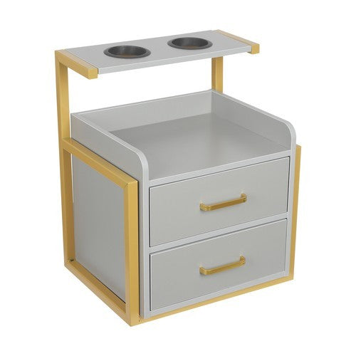 Wall Mounted Salon Storage Cabinet with Drawers for Spas and Barbershops