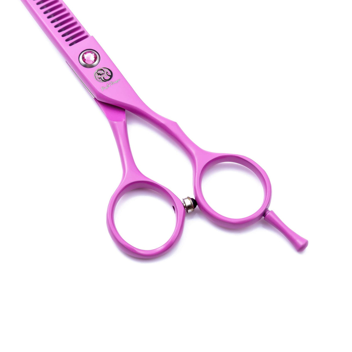 Pink Hair Cutting Scissors Set with Razor and Leather Case - 5.5 Inch Professional Hair Shears