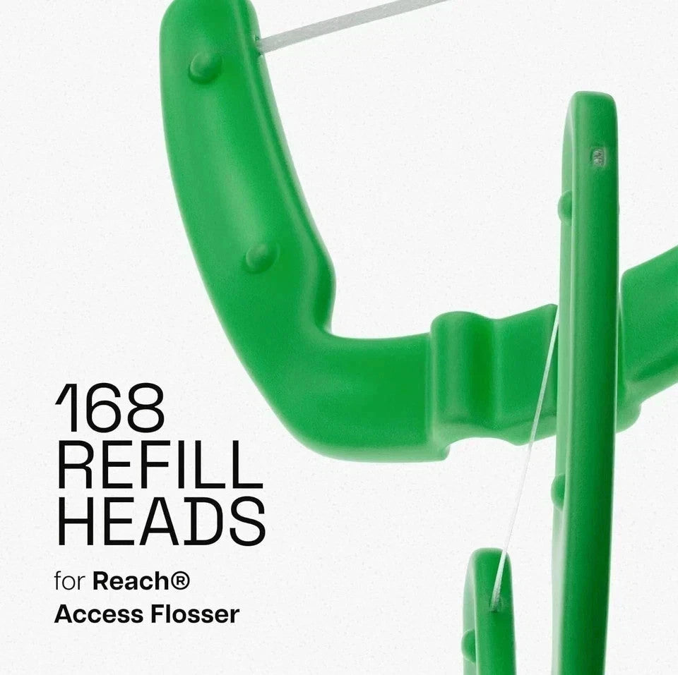 Mint Flavored Flosser Refill Heads Pack of 6 for Ultraclean Access Flossers