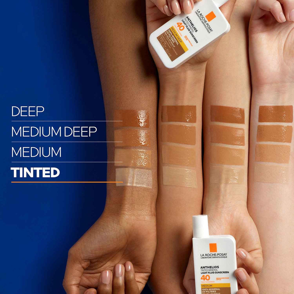 Mineral Sunscreen for Face - Light Fluid SPF in 5 Shades