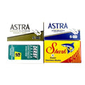 Double Edge Razor Blades Sampler Pack - Astra Derby Shark, 20 Count