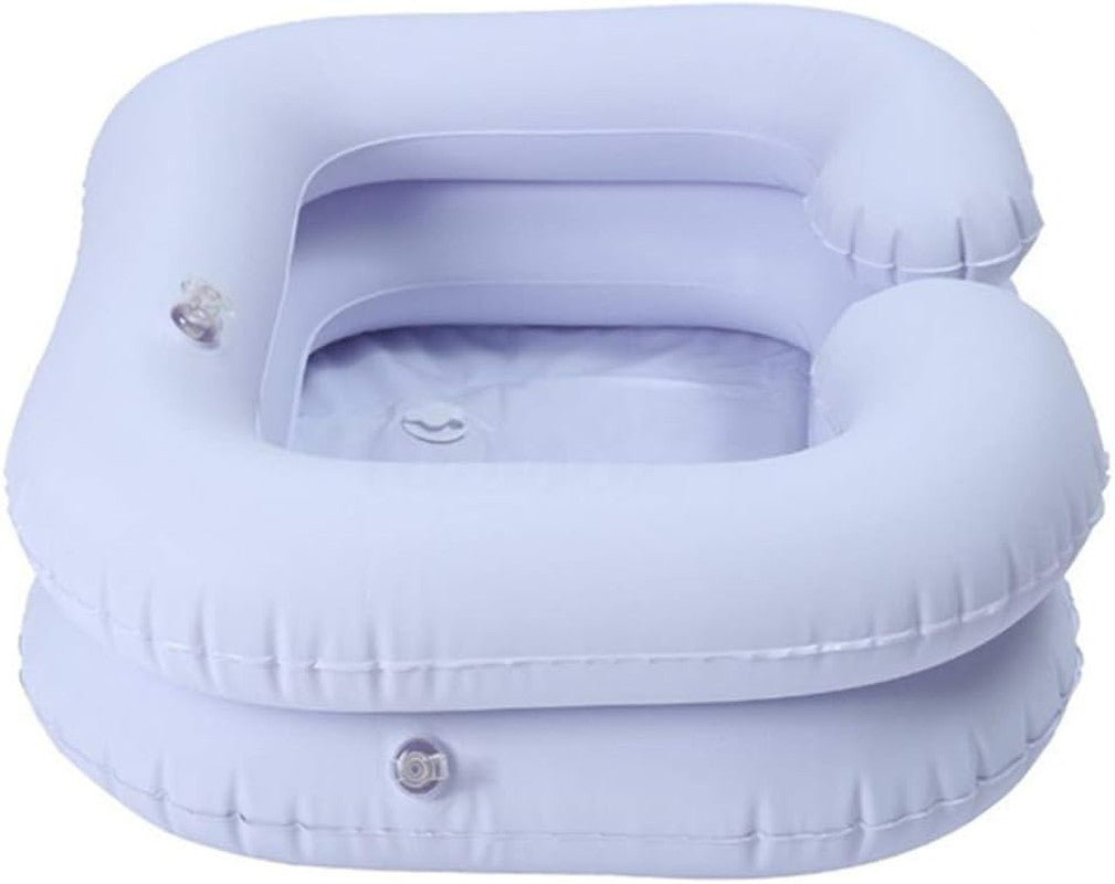 Inflatable Hair Wash Basin for Bedside and Home Use - Portable Shampoo Sink