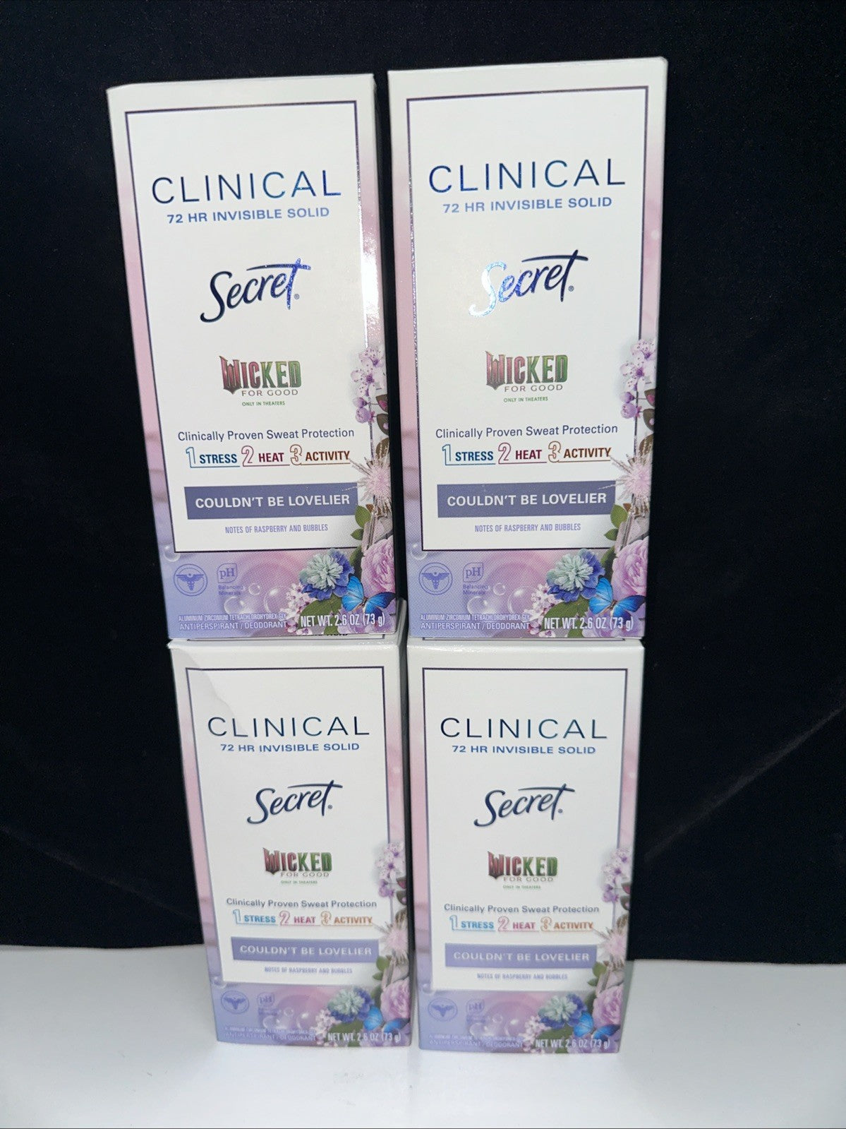 Secret Wicked Secret Clinical Anti-Perspirant Invisible Solid 4-Pack - 2.6oz Each