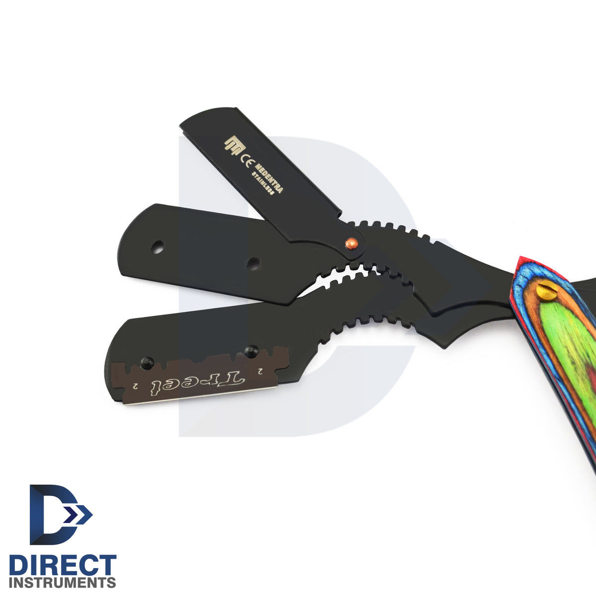 Hairdressing Scissors Thinning Set with Straight Razor & Comb