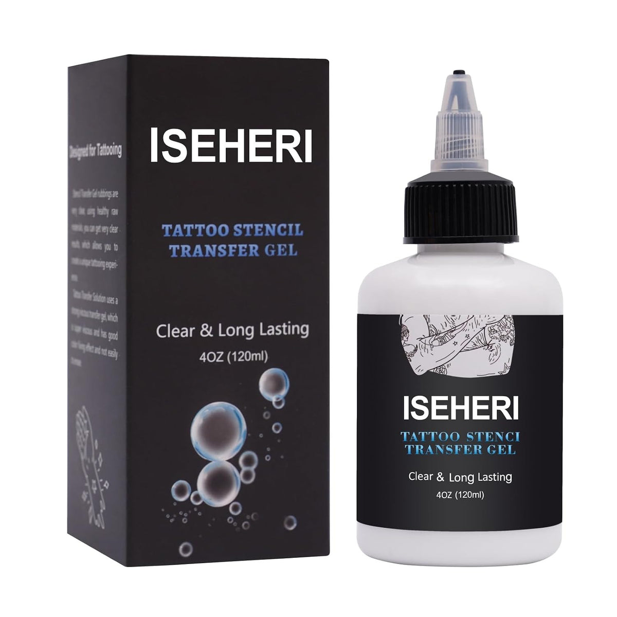 Tattoo Transfer Gel 4 oz - Fast, Long-Lasting Stencil Cream for Body Art