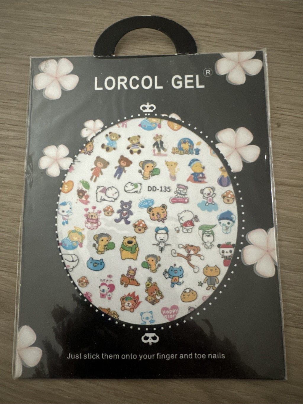Gel 3D Nail Stickers Assorted Characters & Cartoons for Nail Art