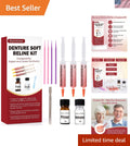 Denture Soft Reline Kit for Upper and Lower Dentures - Comfortable, Stable Fit