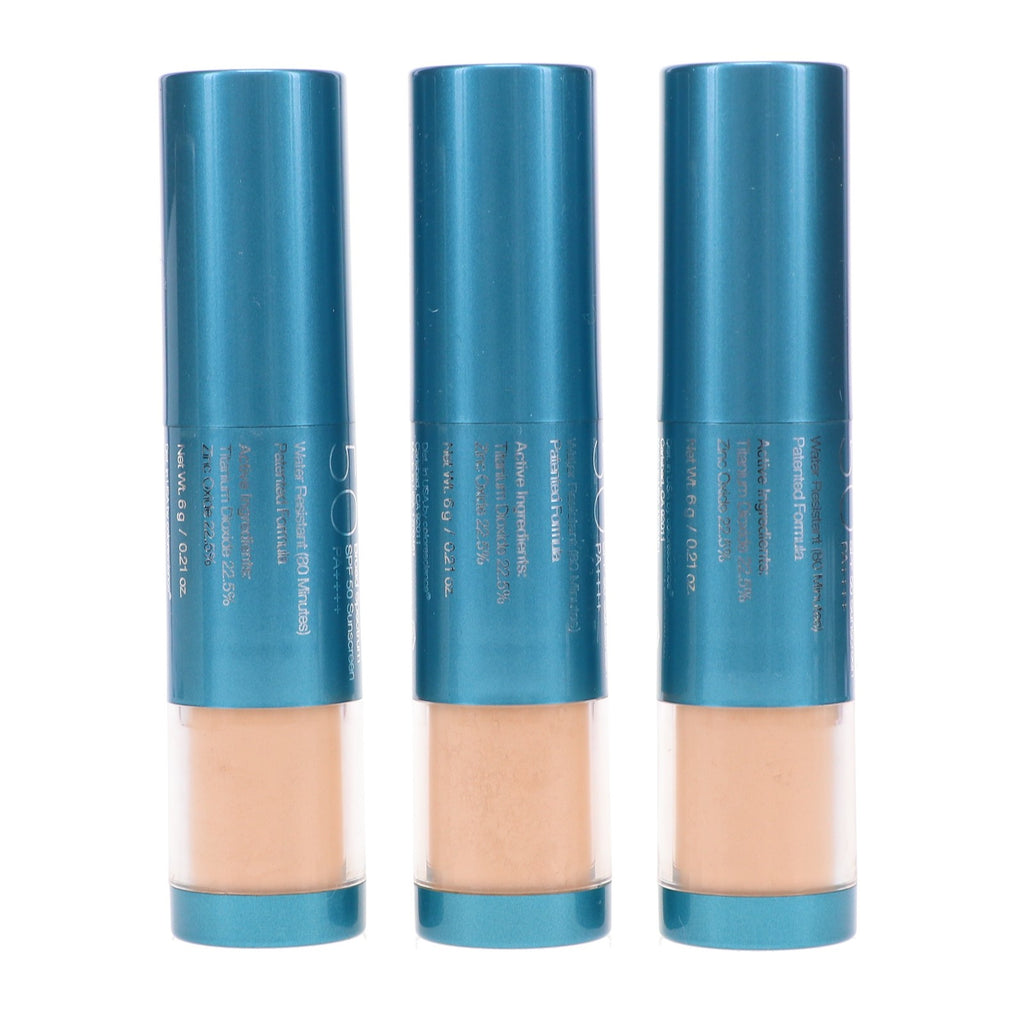 Sun Protection Brush-On Sunscreen SPF 50 Medium Pack of 3