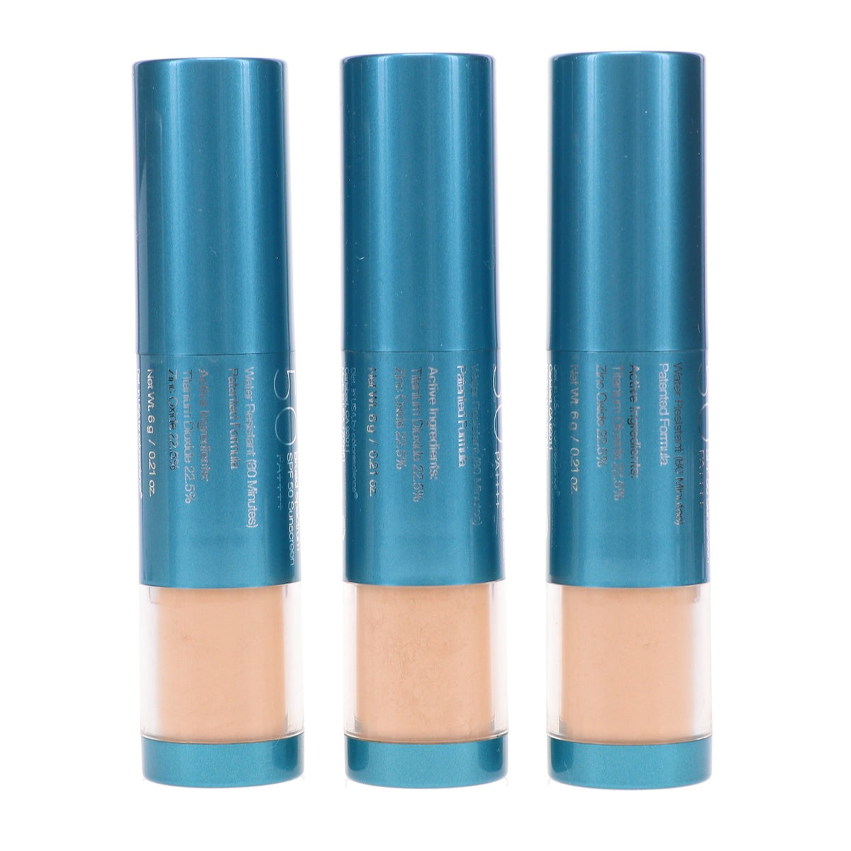 Sun Protection Brush-On Sunscreen SPF 50 Medium Pack of 3
