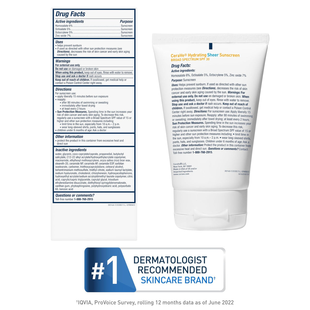 Hydrating Broad Spectrum SPF 30 Sunscreen for Face & Body - Water-Resistant, Non-Greasy