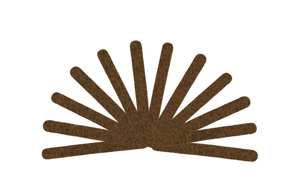 Premium Washable Brown Nail Files - Salon Quality 80/80 Grit, Multiple Quantities