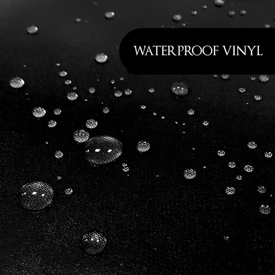 Waterproof Salon Shampoo Cape - Stain Resistant Vinyl, Black, 36x54 Inches