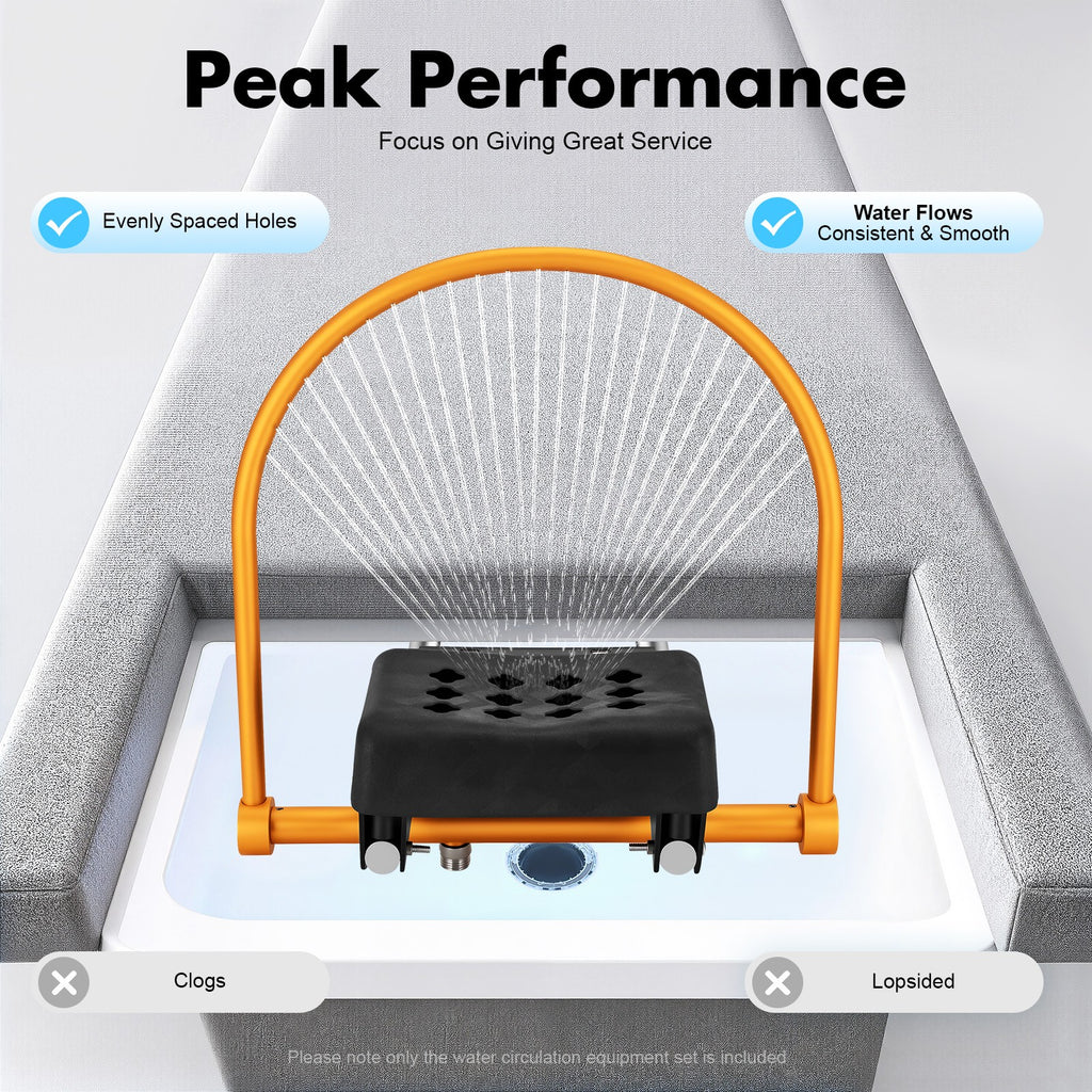 Hair Washing Bed Water Circulation Equipment Rack Kit with Silicone Pillow