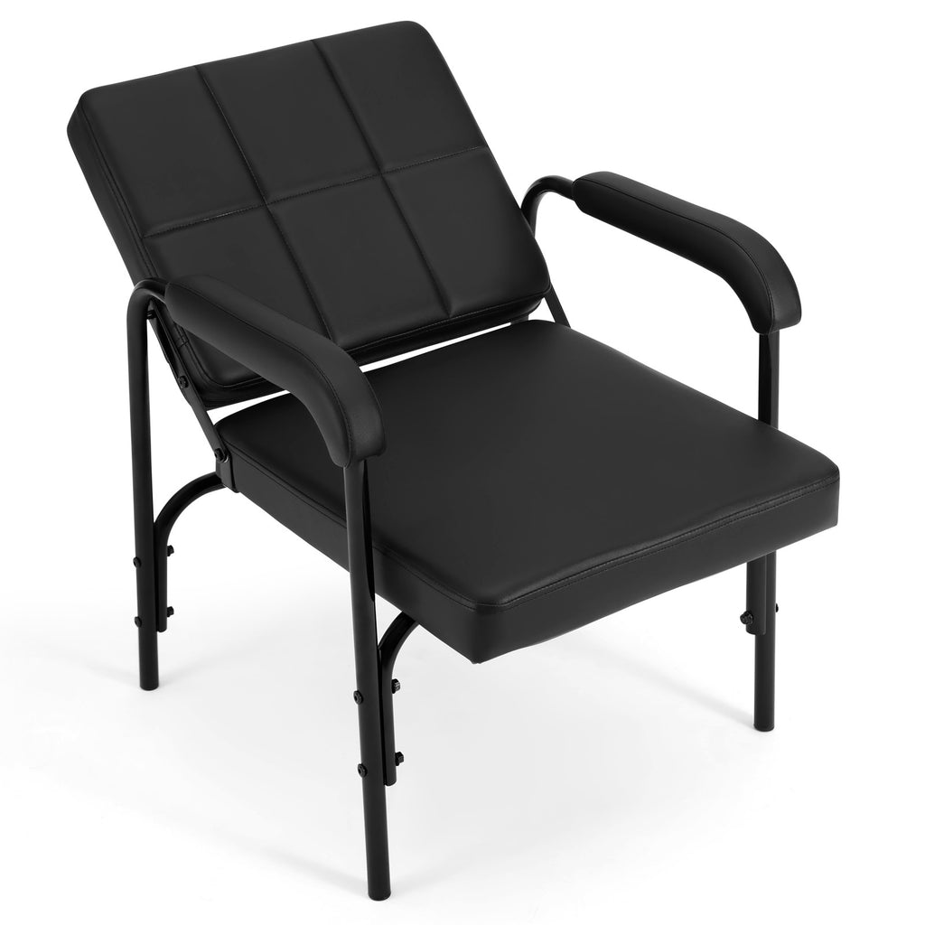 Heavy Duty Reclining Barber Shampoo Chair Salon Spa Equipment Black