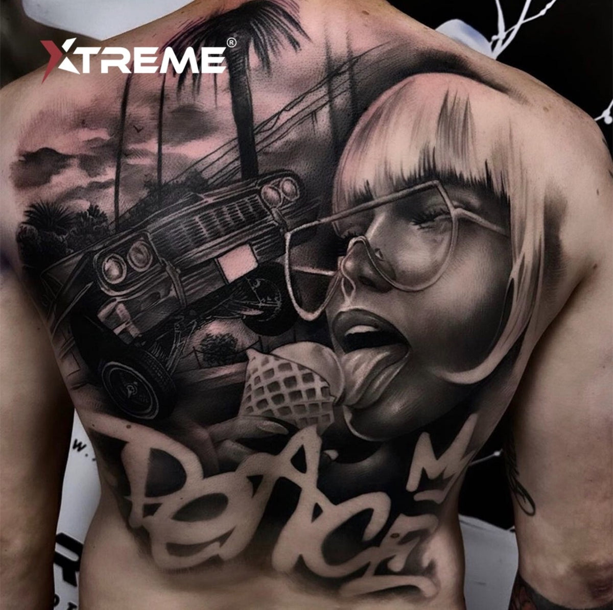 Exo Black 8oz Tattoo Ink - Xtreme Bold Dark Solid Shading Pigment