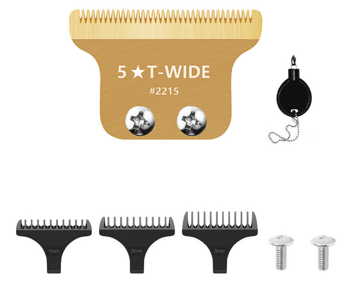 Replacement T Wide Blade for Wahl Detailer Li Trimmer 8081 8171 - 2 Pack