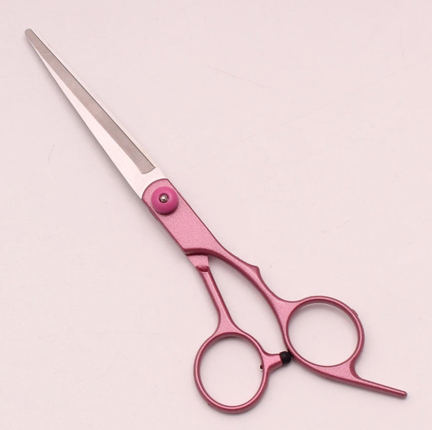 Professional Hair Cutting Scissors Thinning Shears 6 Inch Stainless Steel Pink