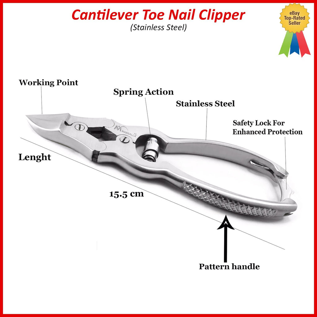 Heavy Duty Nail Nippers Cutter - Moon Shape Chiropody Clipper