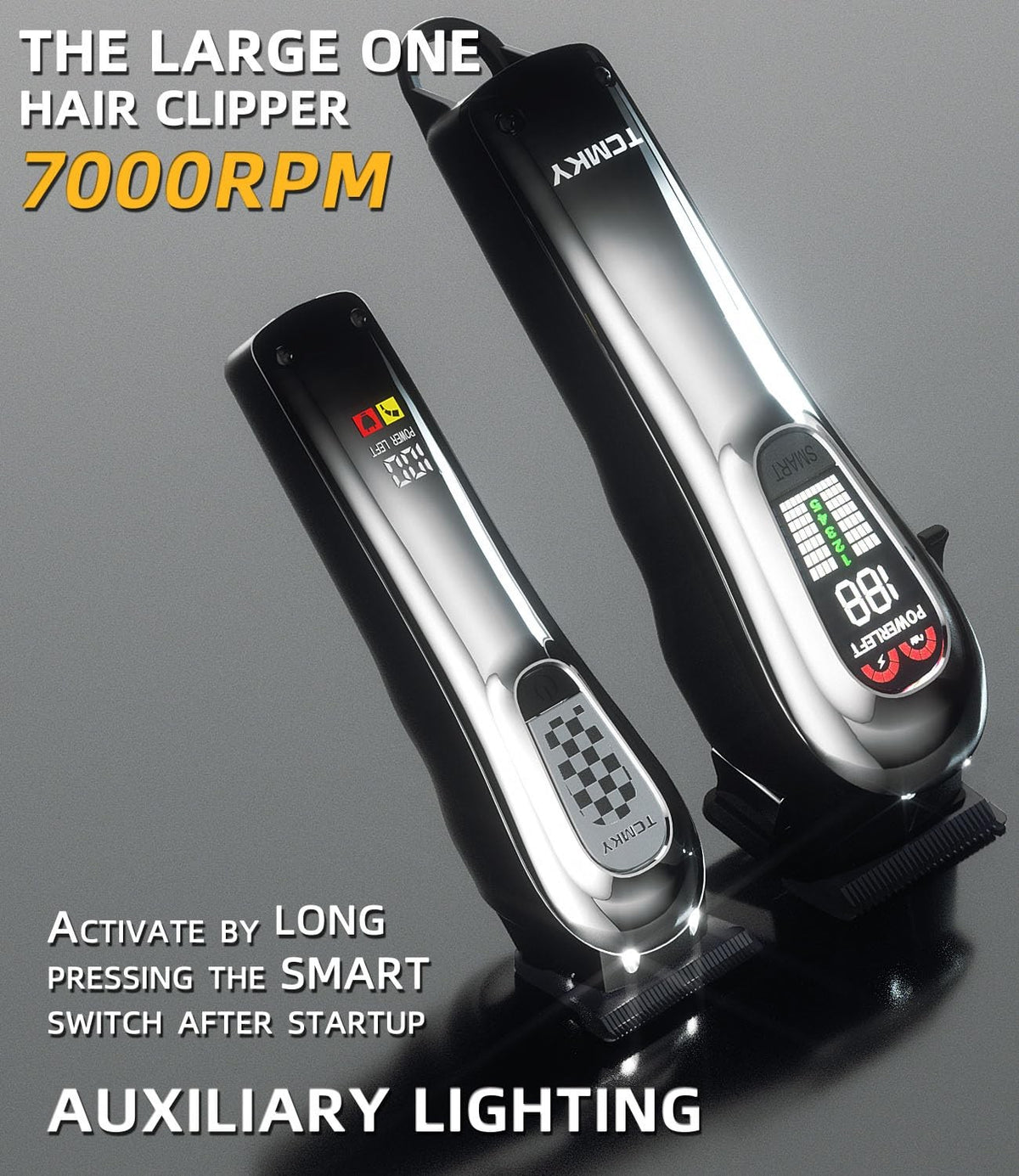 Wireless Professional Hair Clipper & Trimmer Set with Adjustable Speed