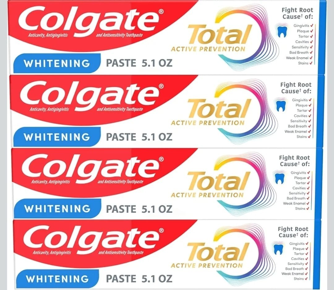 Colgate Total Active Prevention Whitening Toothpaste Mint 5.1 oz