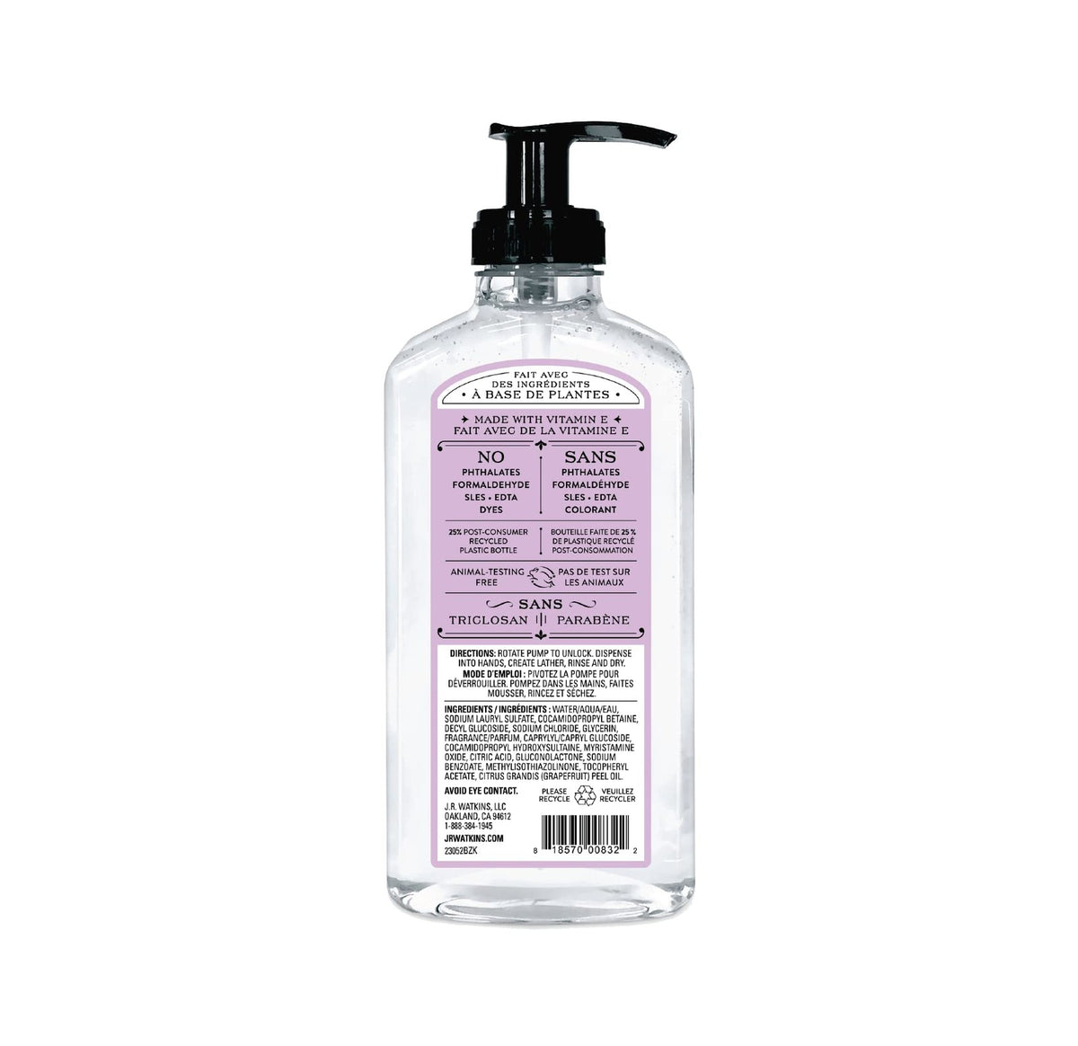 Natural Hand Soap with Lavender - Gentle & Moisturizing, 11 Fl Oz