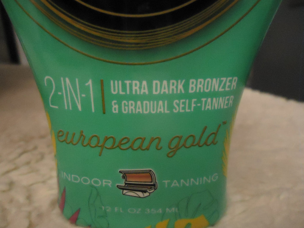 European Gold Ultra Dark Self Tanner Lotion 12oz Indoor Sunless Tanning