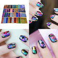 Galaxy Nail Art Foil Sheets 8x60cm - Shiny Nail Sticker Paper Pack