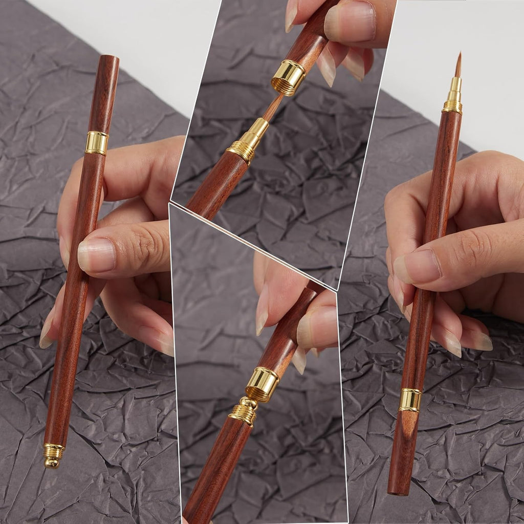 Kolinsky Nail Art Brush for Acrylic, 3D Carving & Fine Detailing