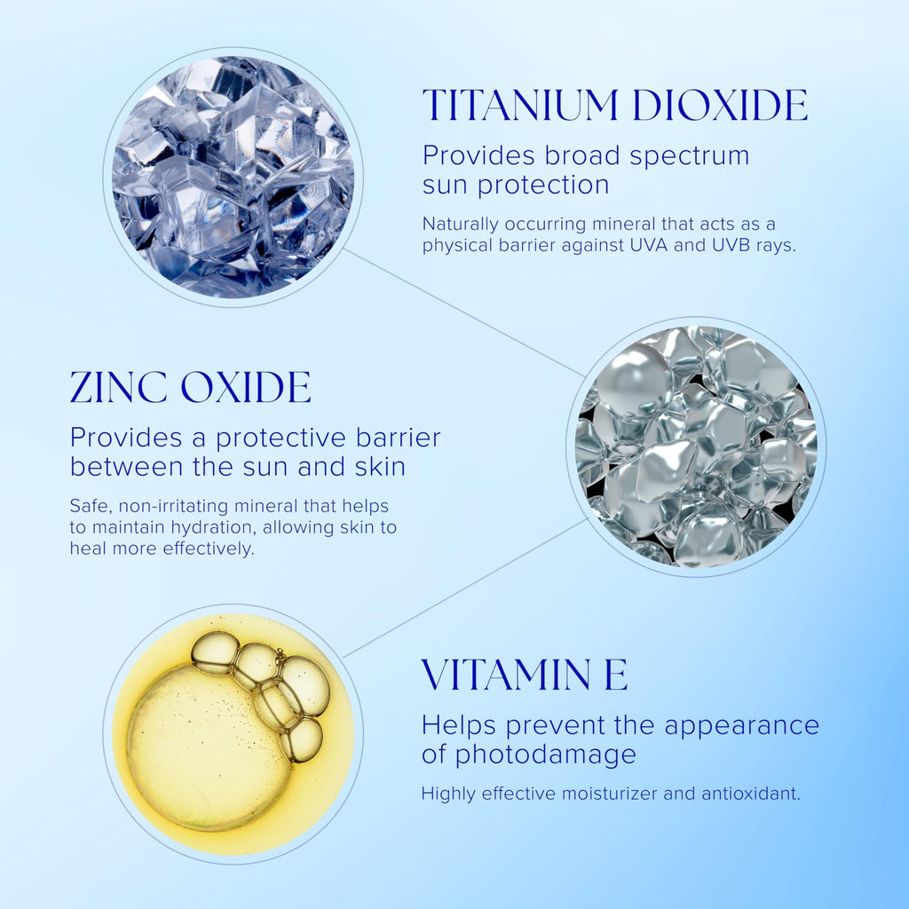 SPF 50+ Tinted Zinc Oxide Sunscreen Face Cream - Broad Spectrum Water-Resistant
