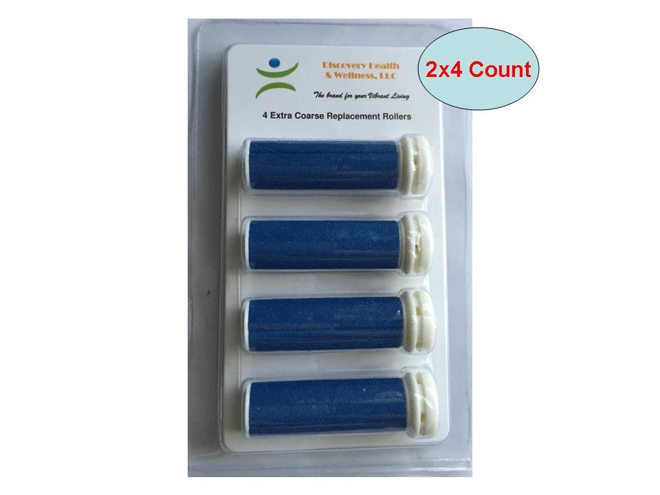 Extra Coarse Pedicure Refill Rollers for Micro-Pedi - Set of 4