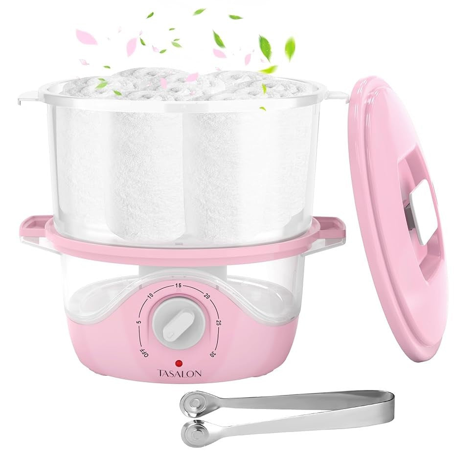 Pink Mini Towel Warmer for Spa & Esthetician Use - 5-Minute Heating