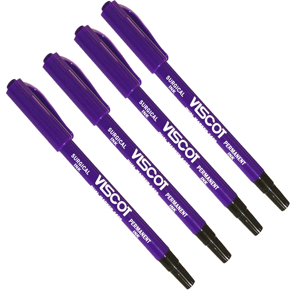 Dual Tip Skin Marker Pen for Piercing Tattooing - Anti-Clog Violet Scribe