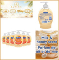 Moisturizing Liquid Hand Soap with Milk and Honey - Pack of 6, 7.5 fl oz Each
