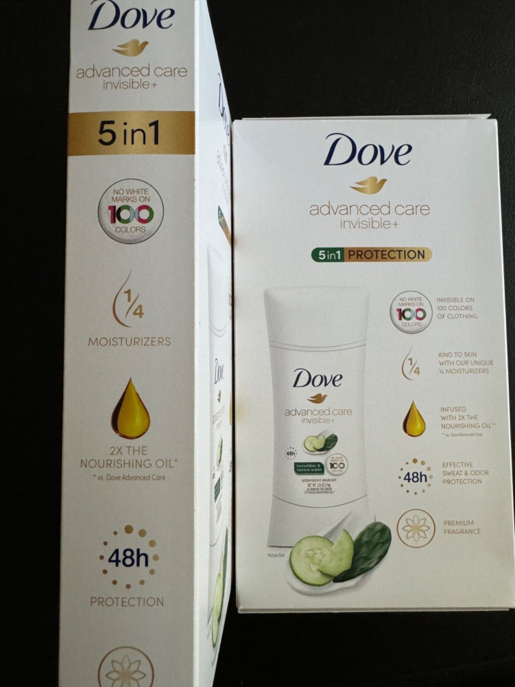 Dove Advanced Care Invisible+ Antiperspirant Deodorant Cucumber & Cactus 4 Pack