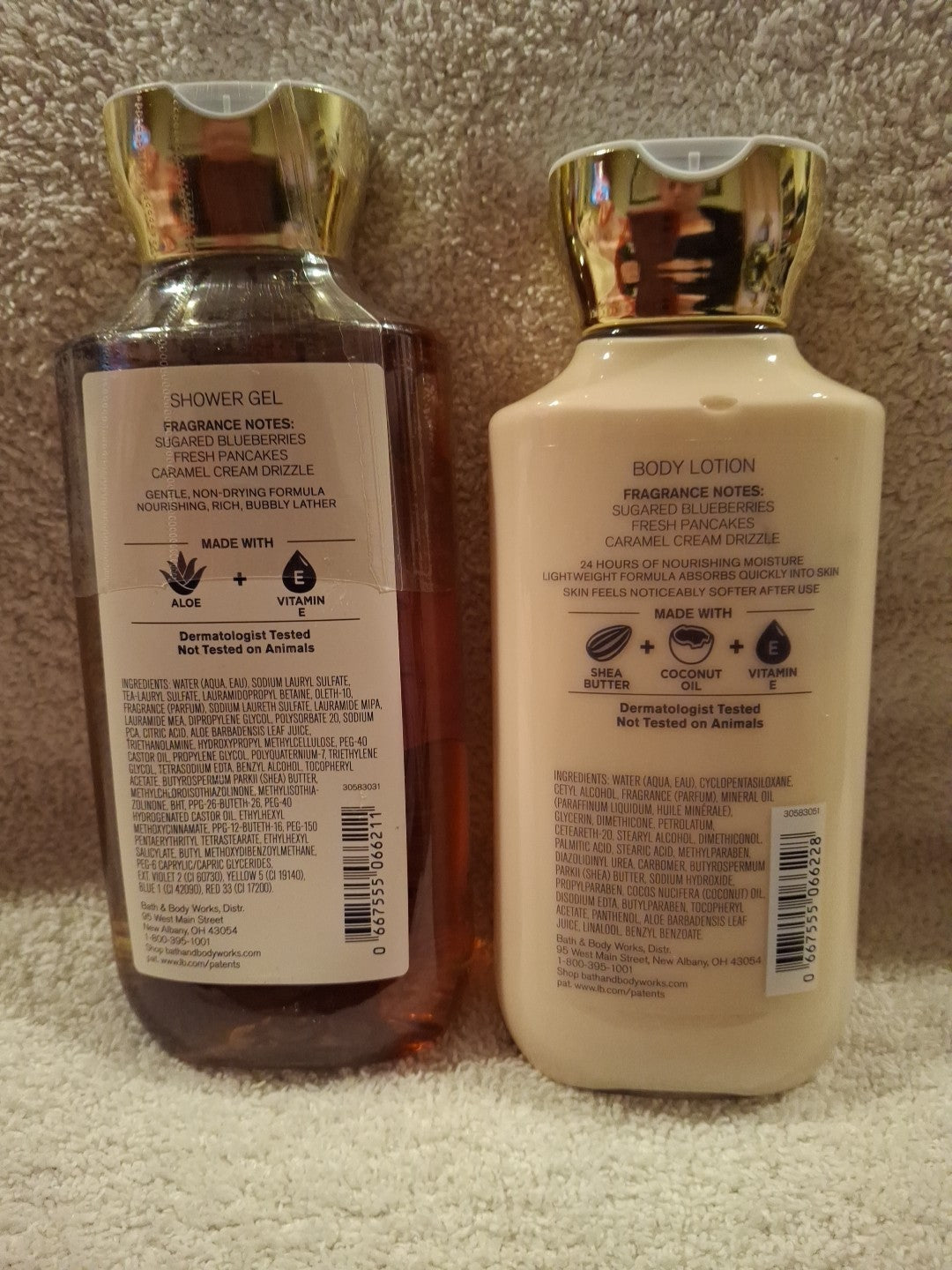 Blueberry Sugar Pancakes Body Lotion & Shower Gel Set - 8oz & 10oz