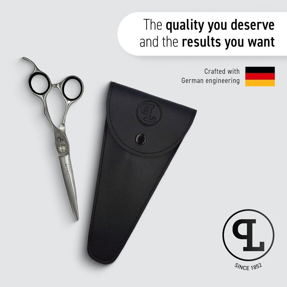 Professional Hair Cutting Scissors 6.5 inch - Premium Barber Shears for Stylists & Home Use