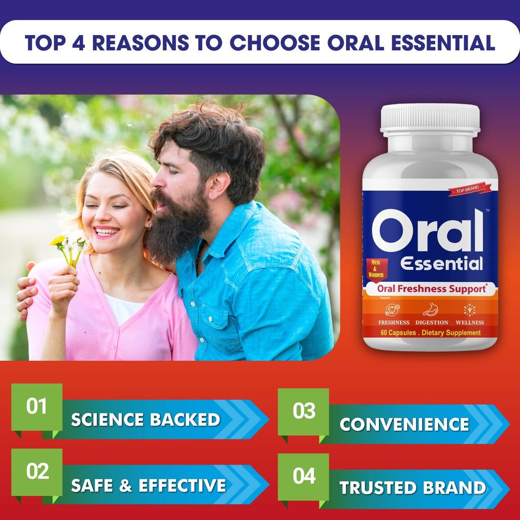 Probiotic Oral Care for Bad Breath - 60 Pills Natural Freshness