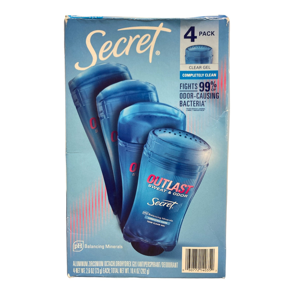 Deodorant Gel - Completely Clean, 2.6oz, 4 Pack